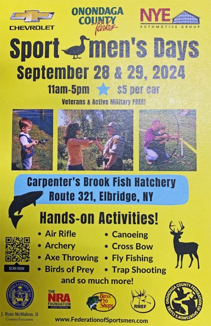 Sportmens’s Days Sept. 28 & 29 2024